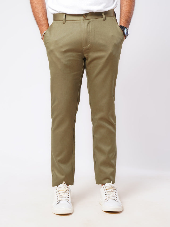 Light Khaki Self Imported Cotton Chino Pant-45