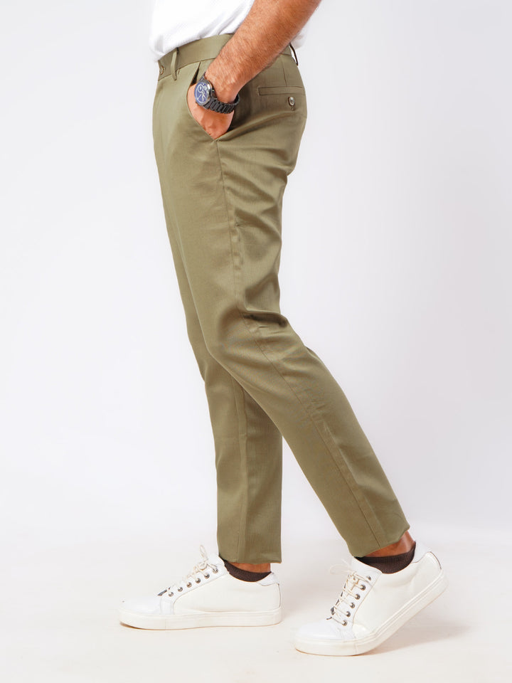 Light Khaki Self Imported Cotton Chino Pant-45