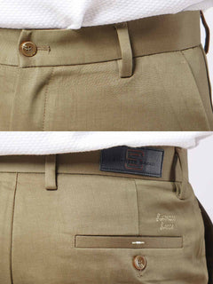 Light Khaki Self Imported Cotton Chino Pant-45