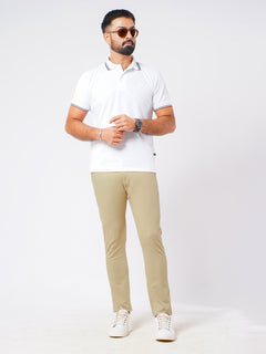 Light Khaki Plain Cotton Chino Pant-46