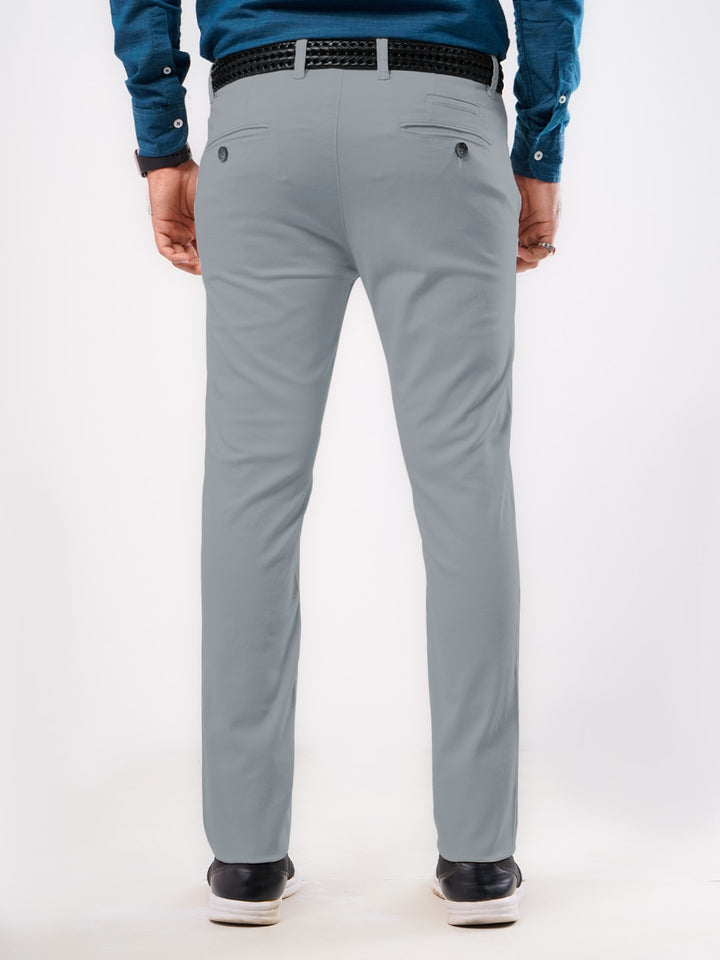 Light Grey Plain Cotton Chino Pant-31