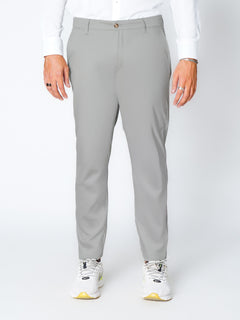 Light Grey Self Premium Cotton Chino Pant-50