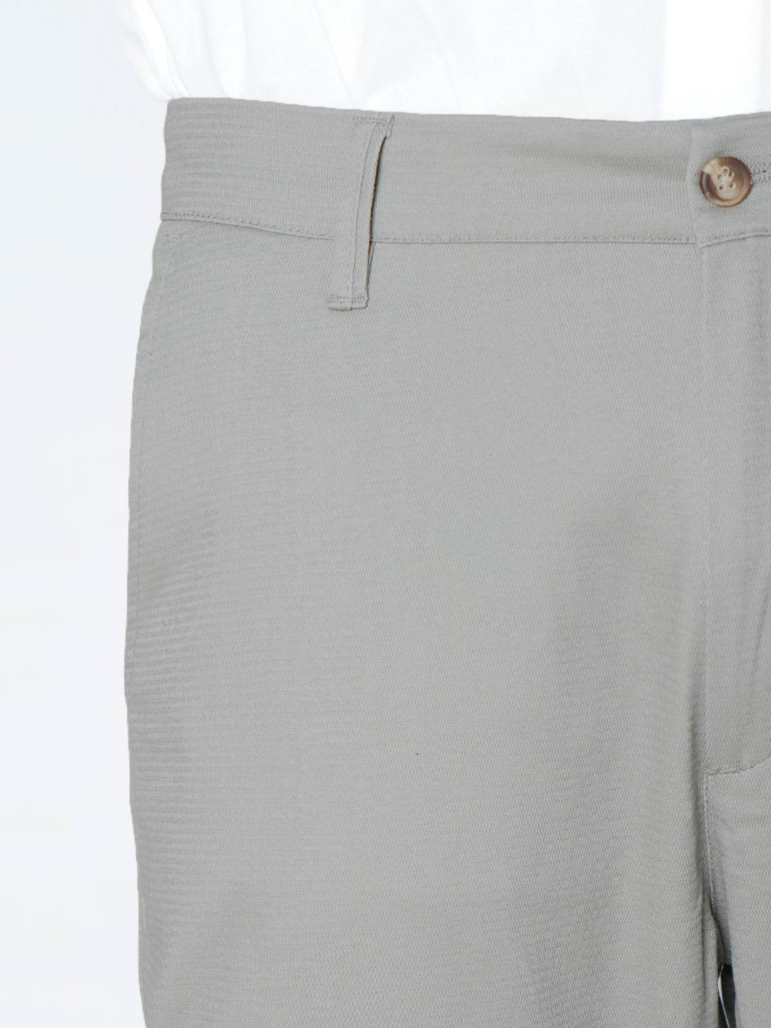 Light Grey Self Premium Cotton Chino Pant-50