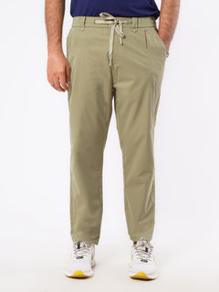 Relaxed-fit Korean Trouser Light Khaki-47