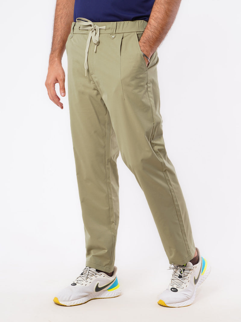 Relaxed-fit Korean Trouser Light Khaki-47