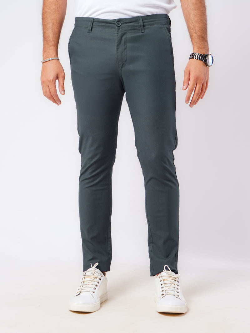 Navy Blue Plain Cotton Chino Pant-46