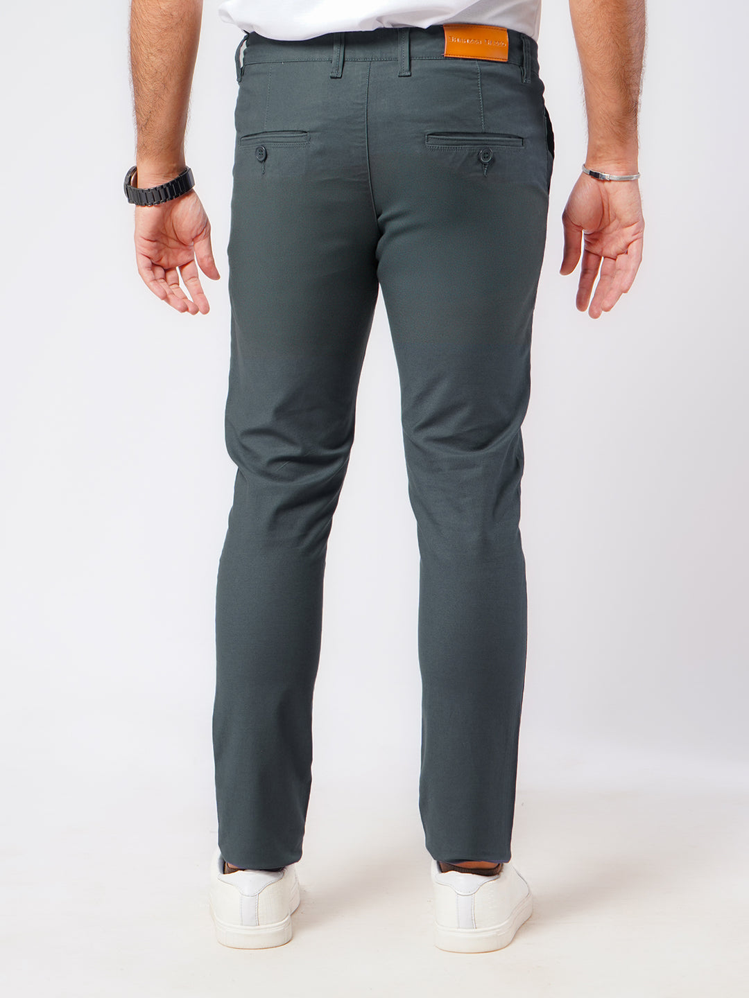 Navy Blue Plain Cotton Chino Pant-46