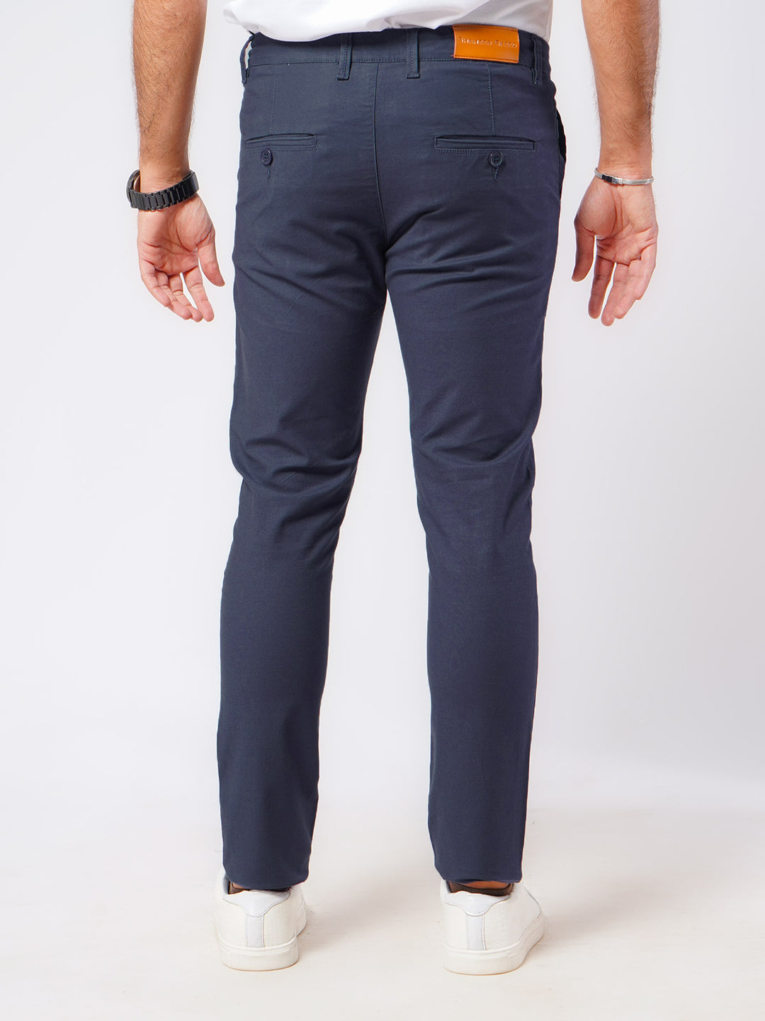 Navy Blue Plain Cotton Chino Pant-49