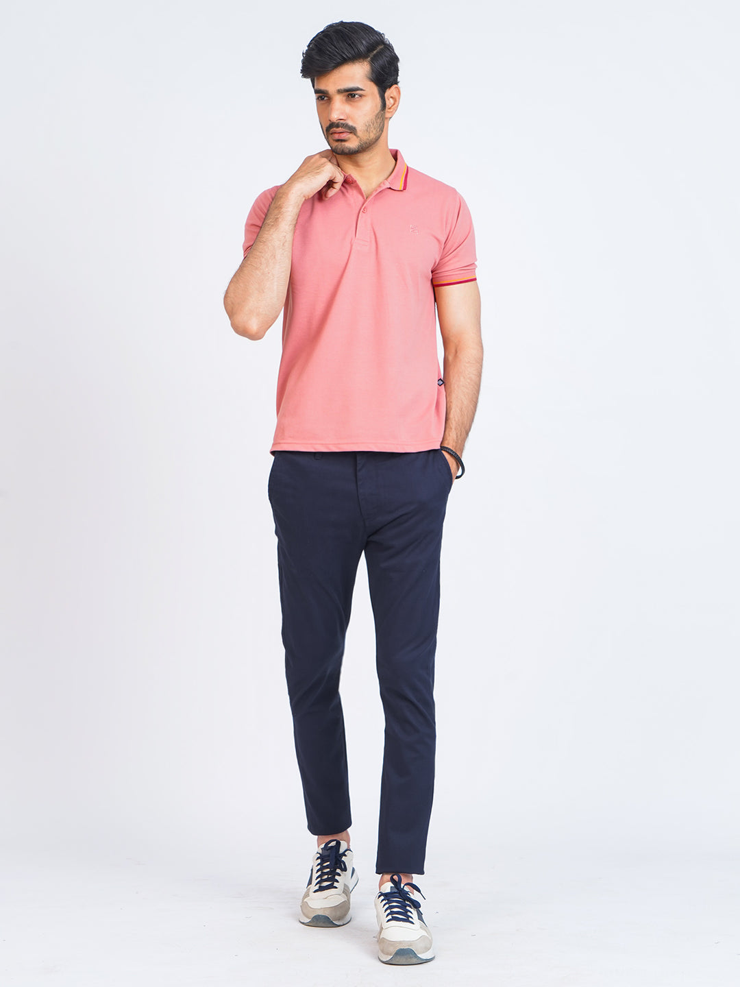 Navy Blue Plain Cotton Chino Pant-51