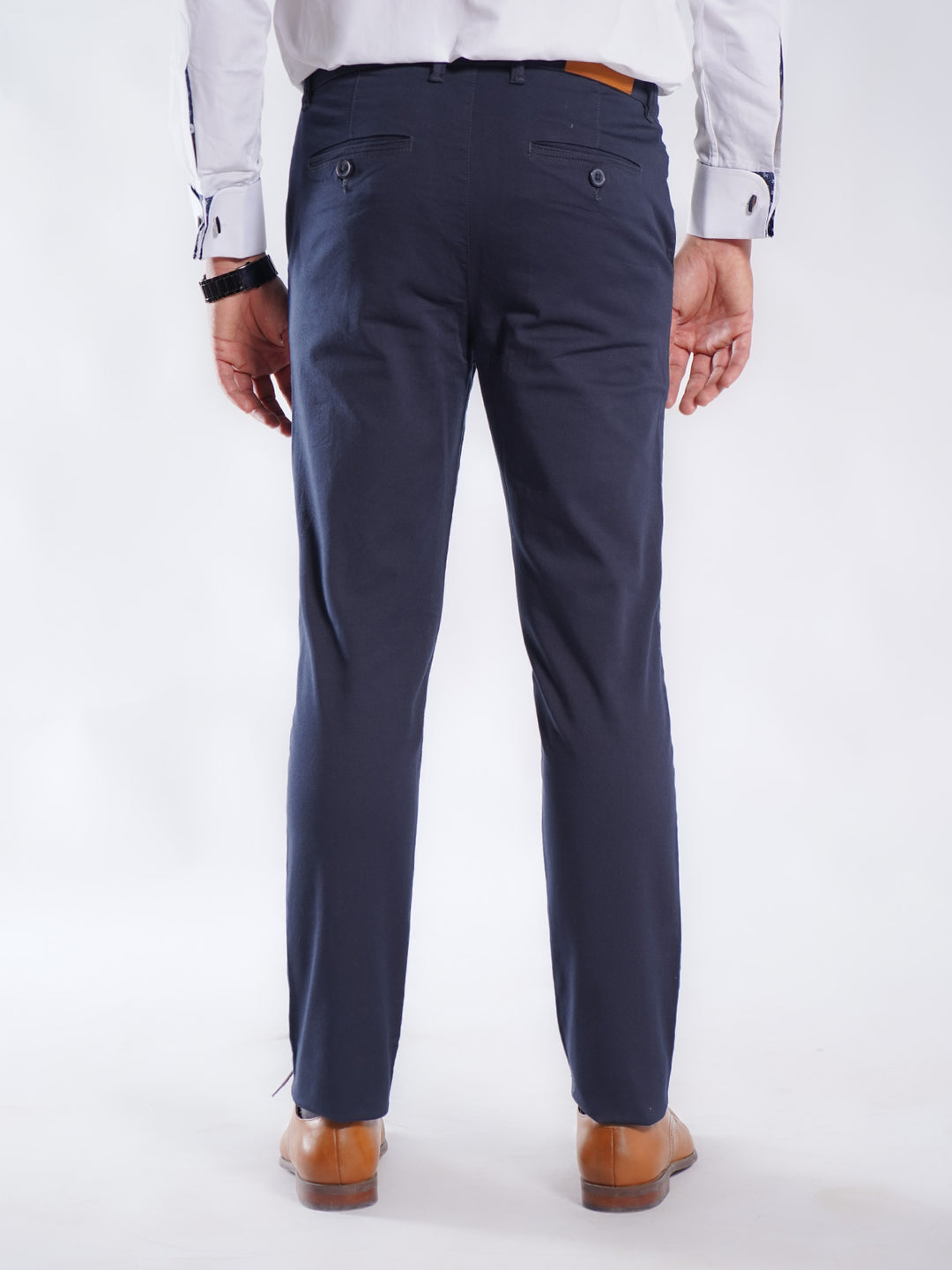 Navy Blue Plain Cotton Chino Pant-51