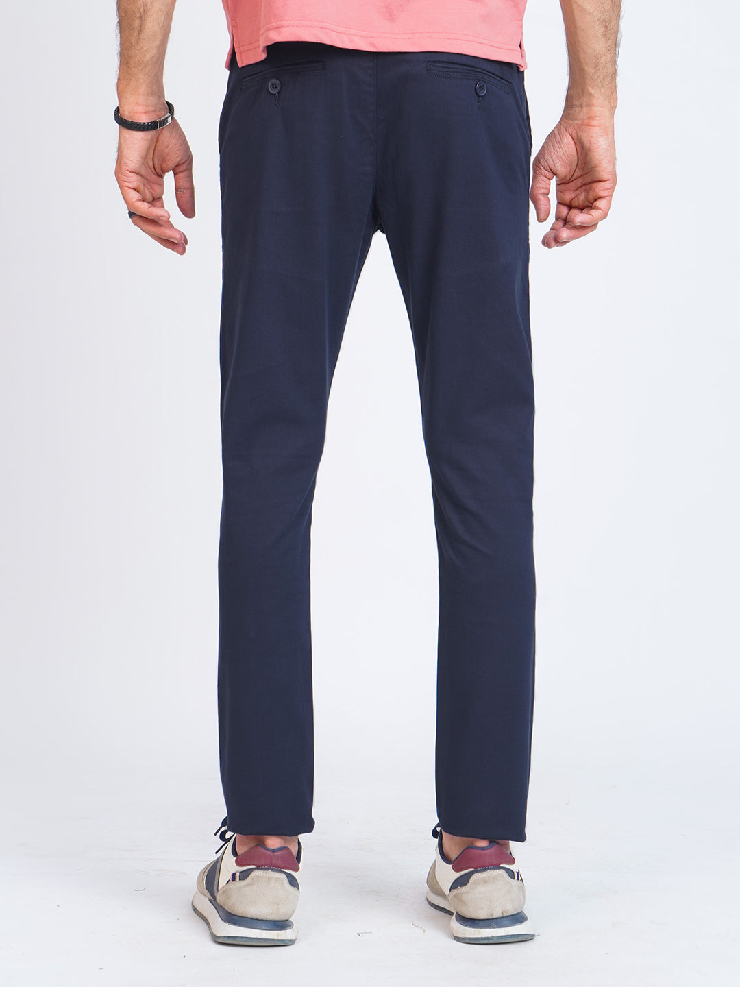 Navy Blue Plain Cotton Chino Pant-51