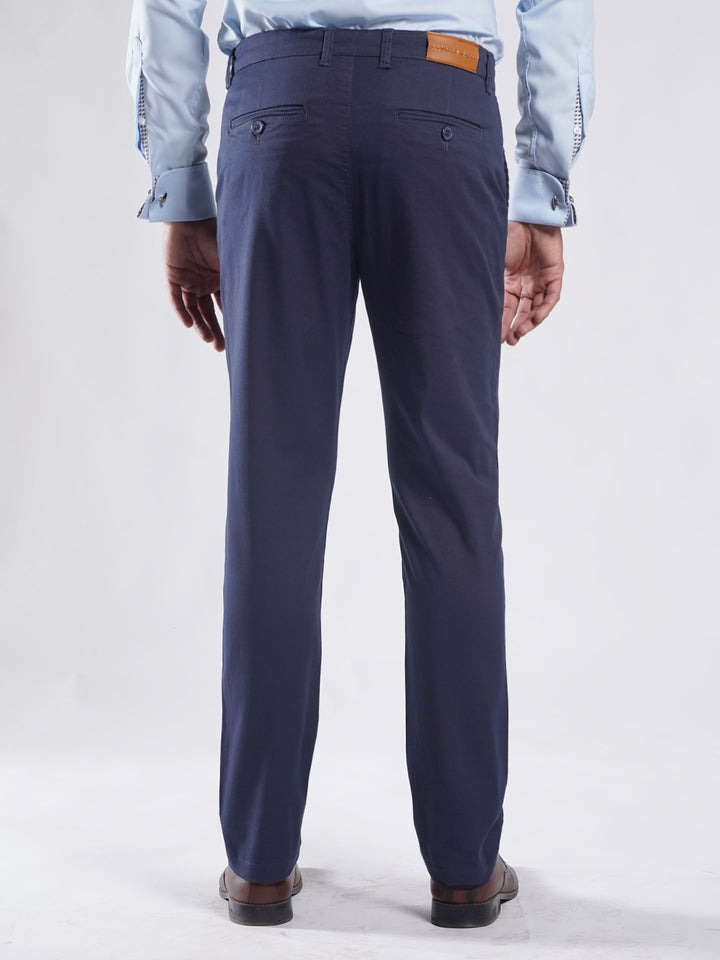 Navy Blue Plain Cotton Chino Pant-51