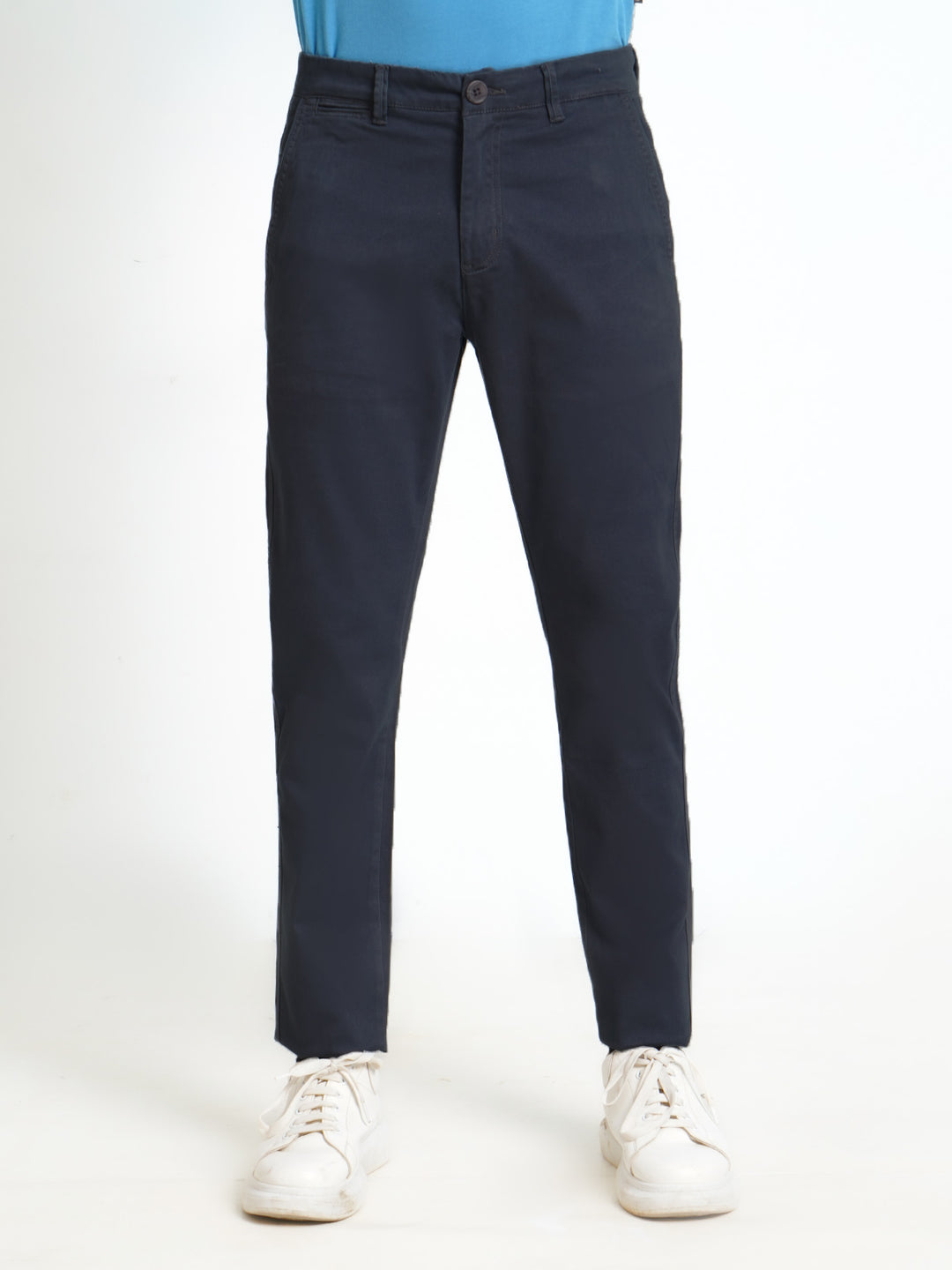 Navy Blue Plain Cotton Chino Pant-31