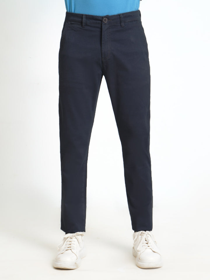 Navy Blue Plain Cotton Chino Pant-31