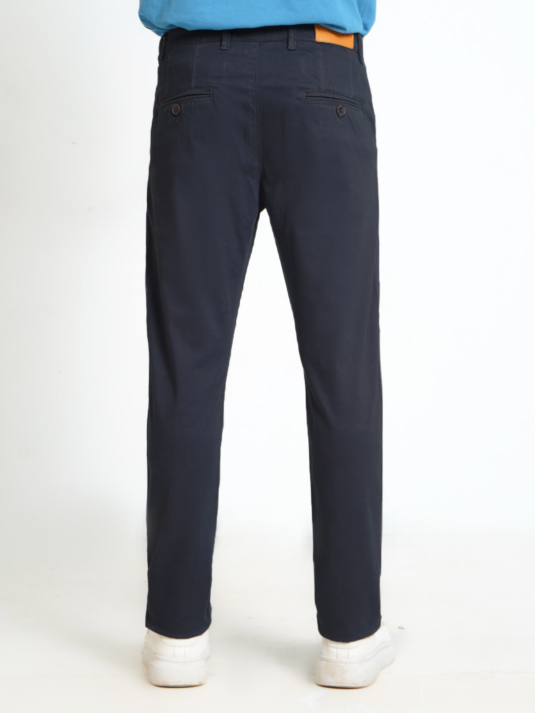 Navy Blue Plain Cotton Chino Pant-31