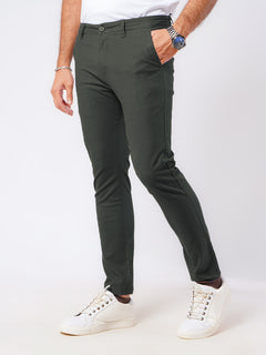 Olive Green Plain Cotton Chino Pant-49