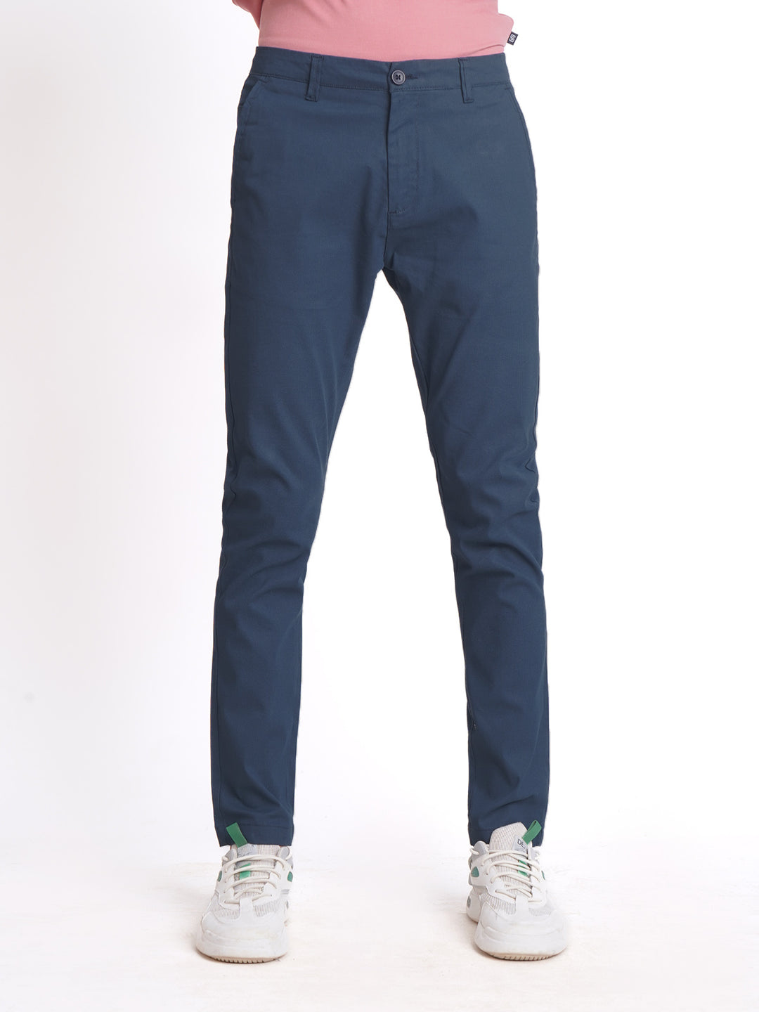 Royal Blue Self Cotton Chino Pant-38