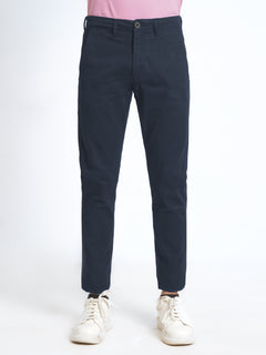 Dark Blue Plain Cotton Chino Pant-38