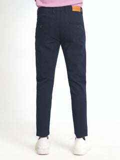 Dark Blue Plain Cotton Chino Pant-38