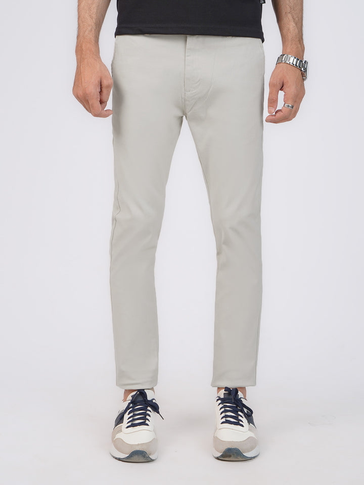 Silver Self Cotton Chino Pant-41