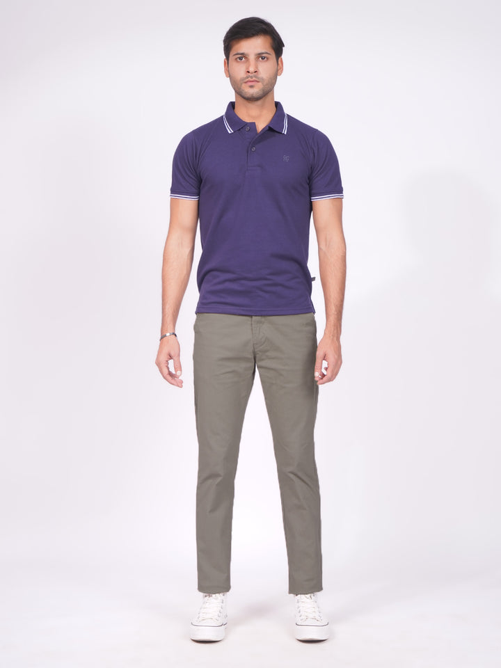 Stone Self Print Cotton Chino Pant-40