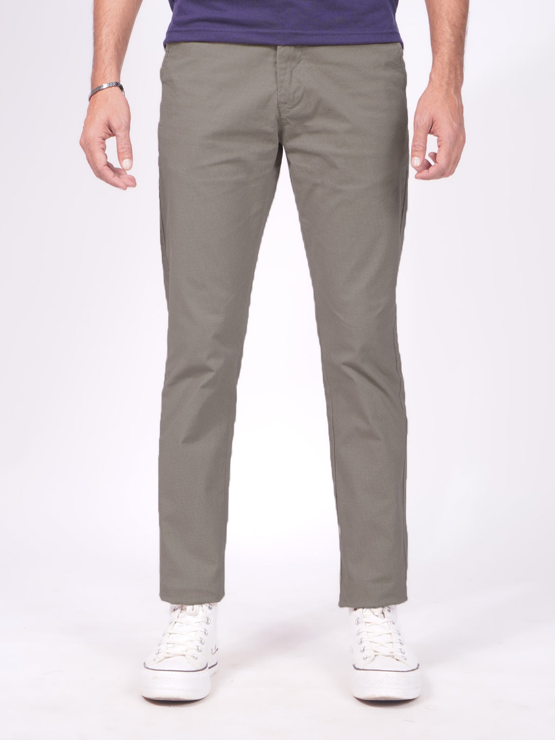 Stone Self Print Cotton Chino Pant-40