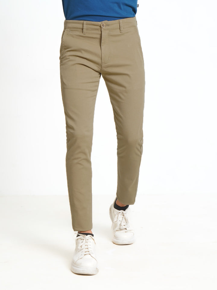 Tan Self Cotton Chino Pant-31