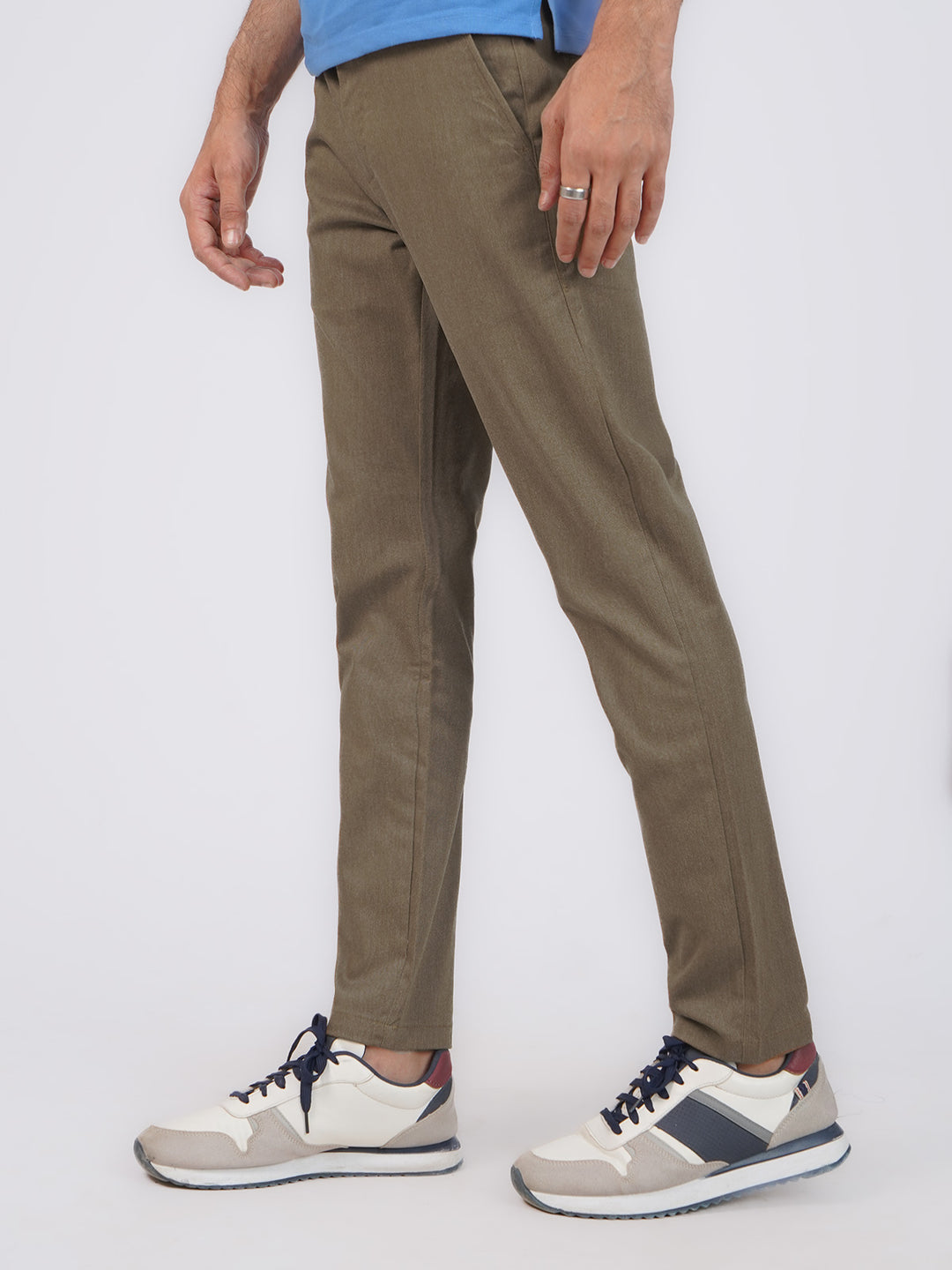 Tobacco Self Cotton Chino Pant-43