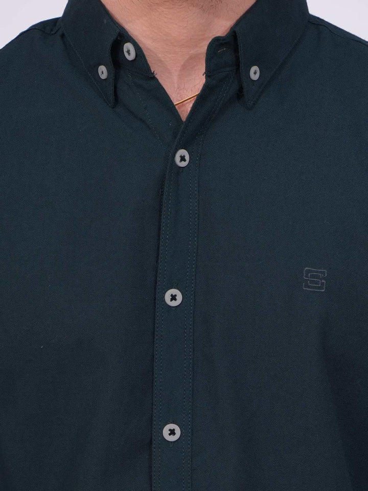 Poseidon Plain Button Down Casual Shirt (CSB-185)