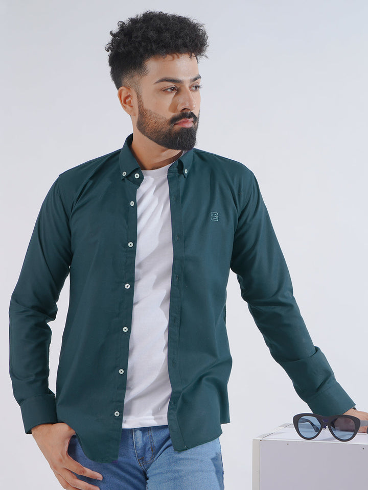 Poseidon Plain Button Down Casual Shirt (CSB-199)