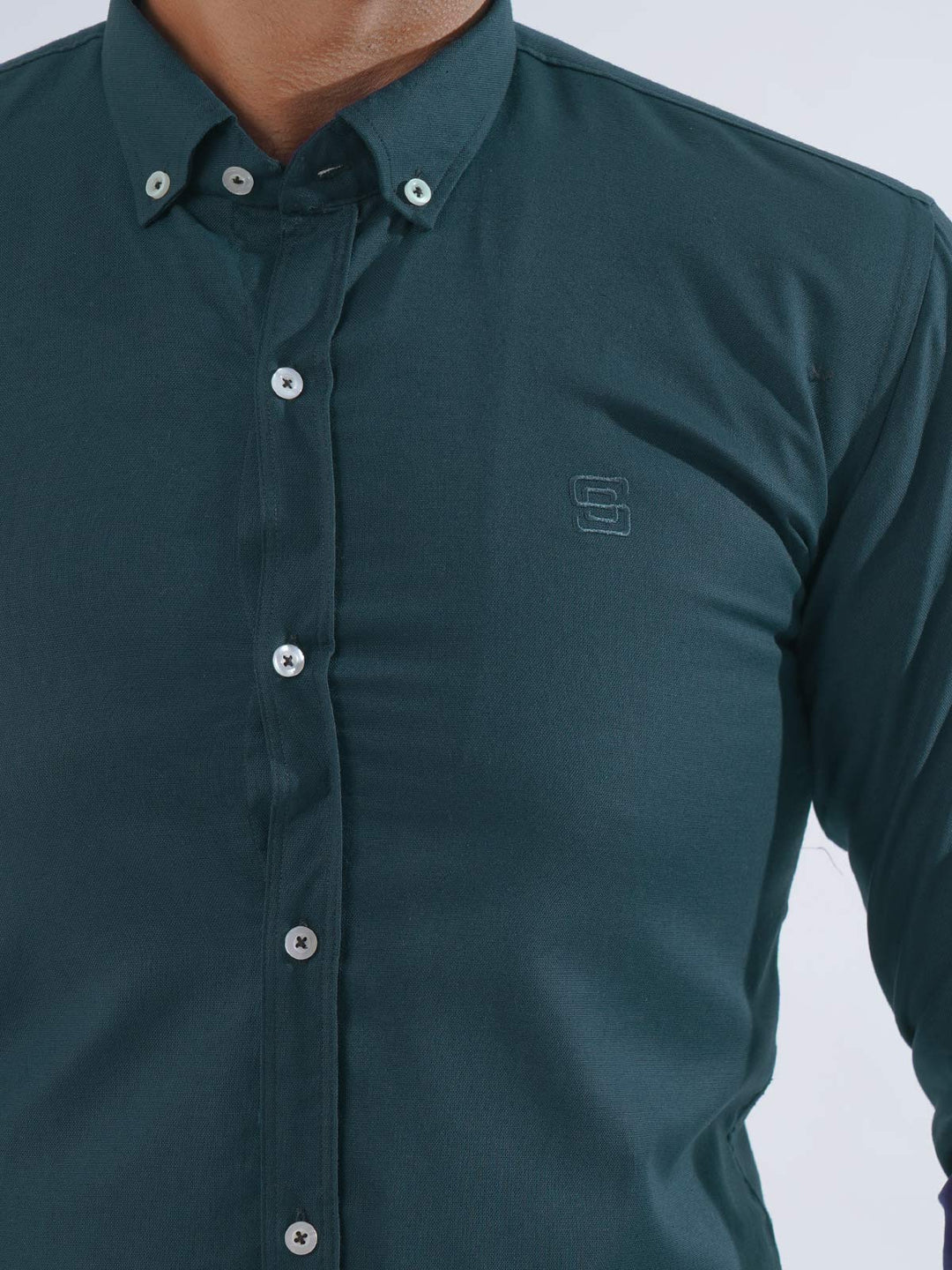 Poseidon Plain Button Down Casual Shirt (CSB-199)