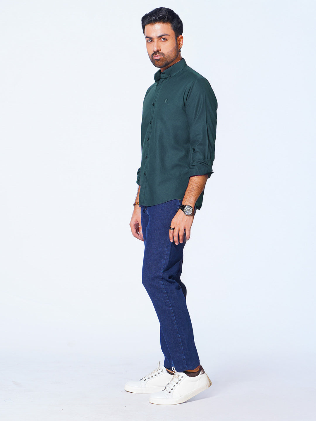 Poseidon Plain Button Down Casual Shirt (CSB-217)