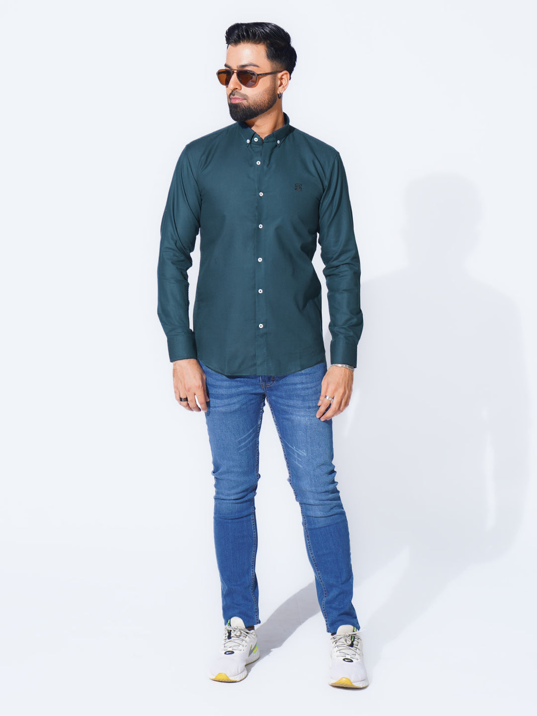 Poseidon Plain Button Down Casual Shirt (CSB-228)