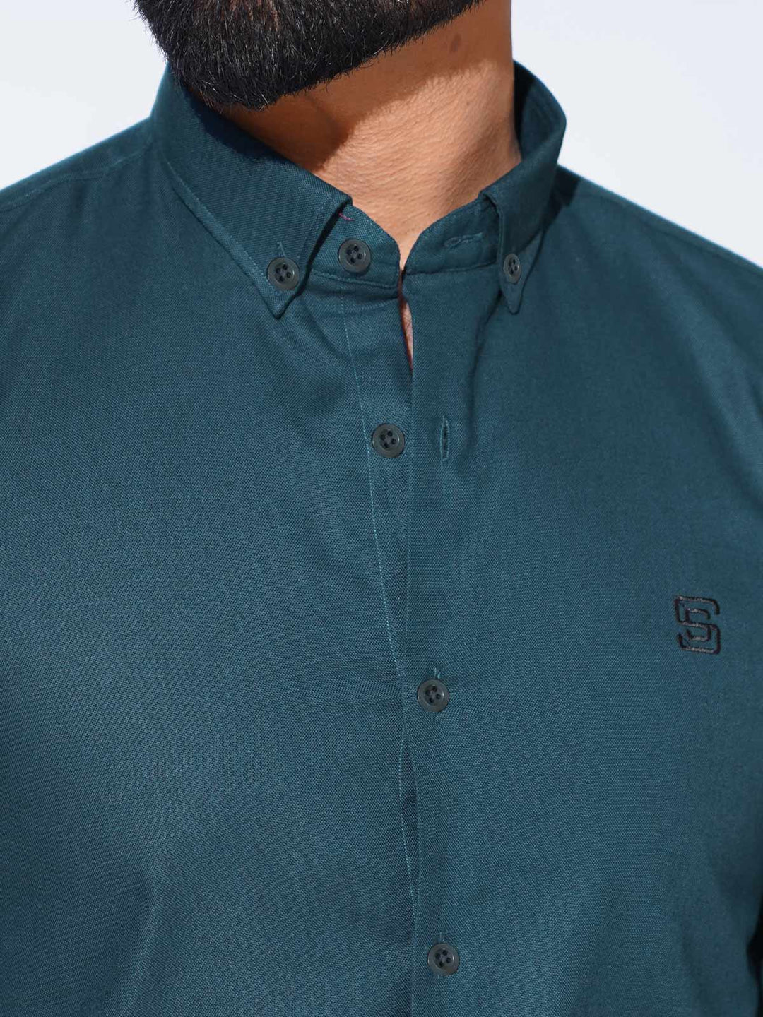 Poseidon Self Button Down Casual Shirt (CSB-234)