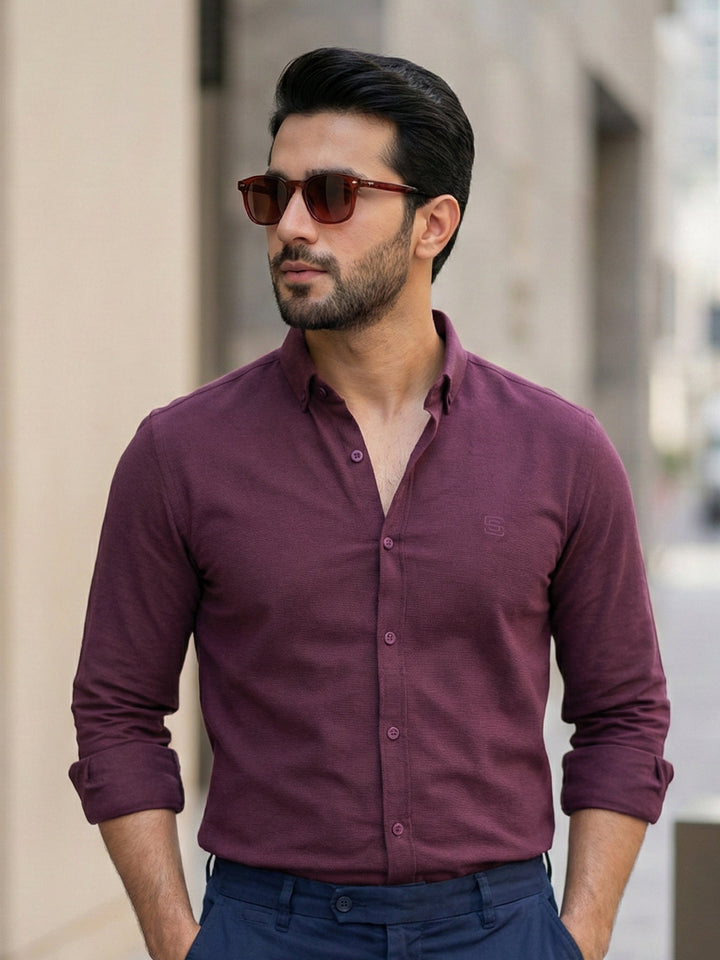 Maroon Oxford Shirt (CSB-280)