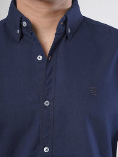 Dark Blue Button Down Denim Casual Shirt (CSD-016)