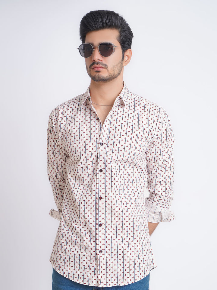 Multi Color Designer Printed Casual Shirt (CSP-162)