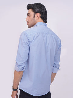 Blue Designer Printed Casual Shirt (CSP-169)