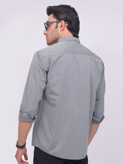 Grey Designer Printed Casual Shirt (CSP-191)