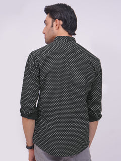 Black Designer Printed Casual Shirt (CSP-194)
