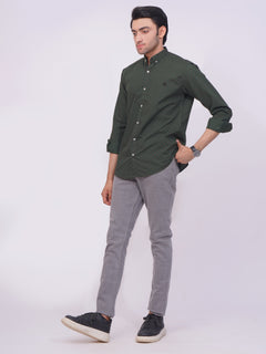 Kombu Green Designer Printed Casual Shirt (CSP-201)