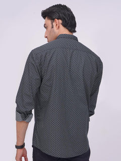 Grey Designer Printed Casual Shirt (CSP-228)