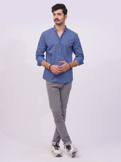 Blue Designer Printed Casual Shirt  (CSP-240)