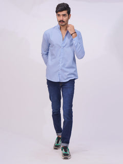 Blue Designer Printed Casual Shirt  (CSP-249)
