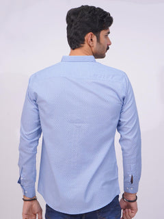 Blue Designer Printed Casual Shirt  (CSP-249)