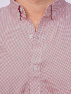 Pink Designer Printed Casual Shirt  (CSP-251)