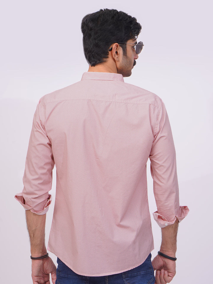 Pink Designer Printed Casual Shirt  (CSP-251)