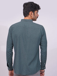 Blue Grey Designer Printed Casual Shirt  (CSP-252)