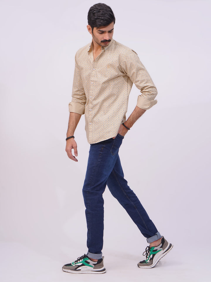 Camel Designer Printed Casual Shirt  (CSP-253)