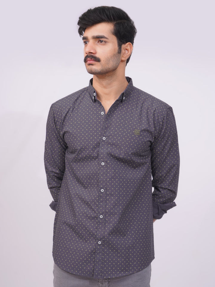 Purple Designer Printed Casual Shirt  (CSP-254)